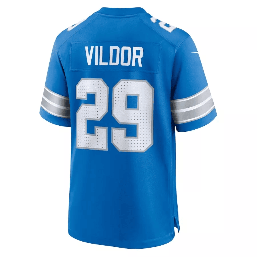 Kindle Vildor #29 Detroit Lions Super Bowl LIX YOUTH Jersey - Blue
