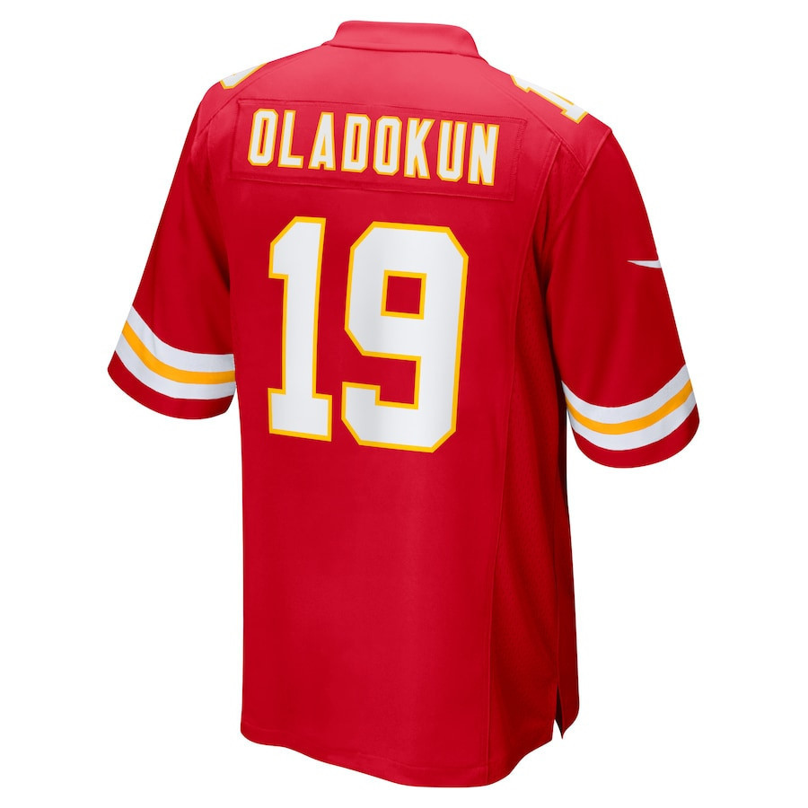 Chris Oladokun #19 Kansas City Chiefs Super Bowl LIX YOUTH Jersey - Red