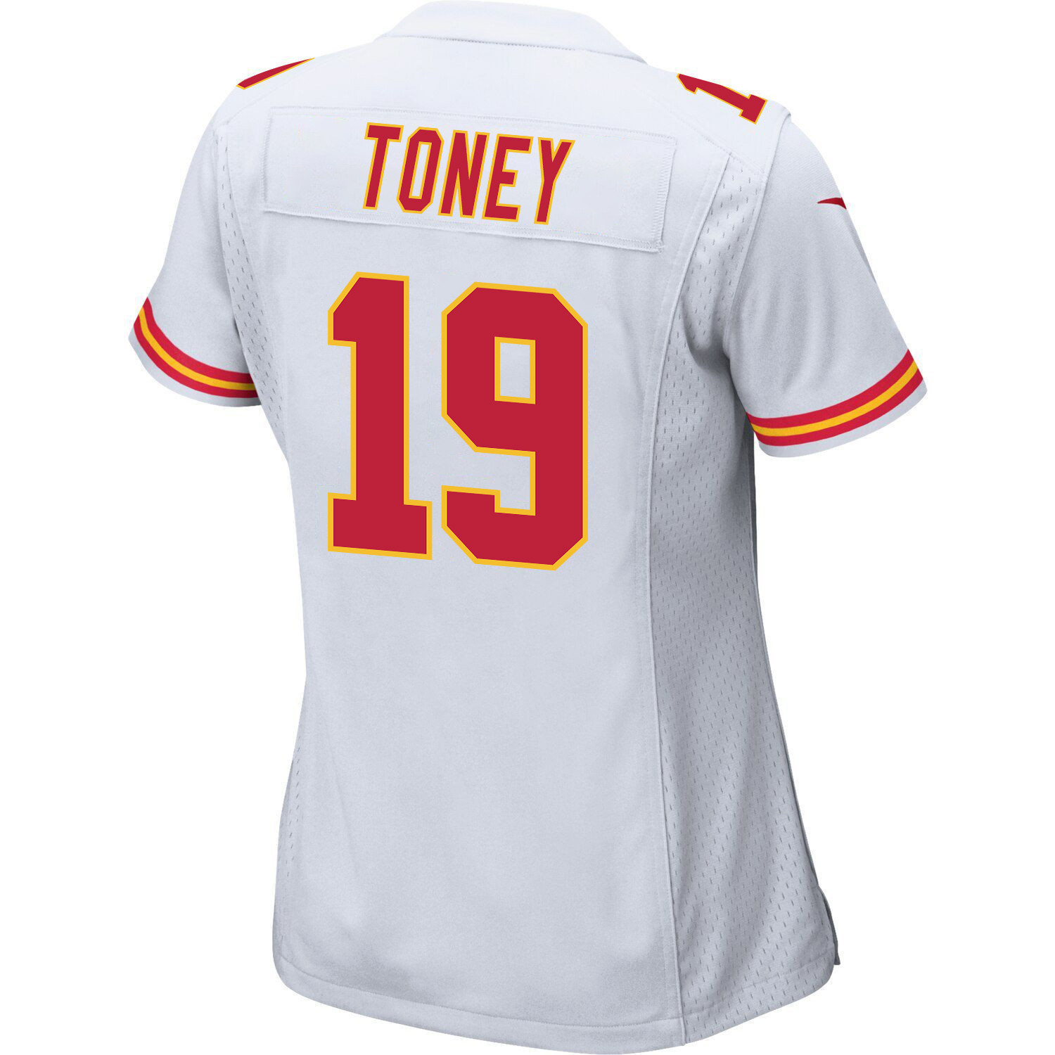 Kadarius Toney 19 Kansas City Chiefs Super Bowl LVII Champions 3 Stars Women Game Jersey - White
