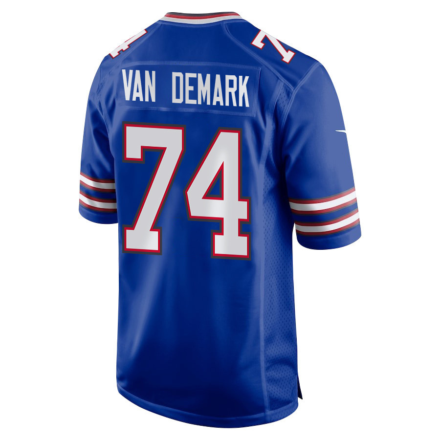 Ryan Van Demark 74 Buffalo Bills Super Bowl LIX New Orleans Patch Game Men Jersey - Royal