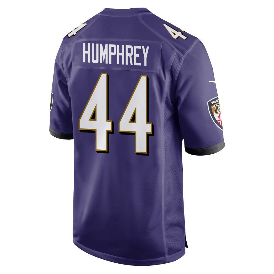 Marlon Humphrey 44 Baltimore Ravens Super Bowl LIX New Orleans Patch Game Men Jersey - Purple