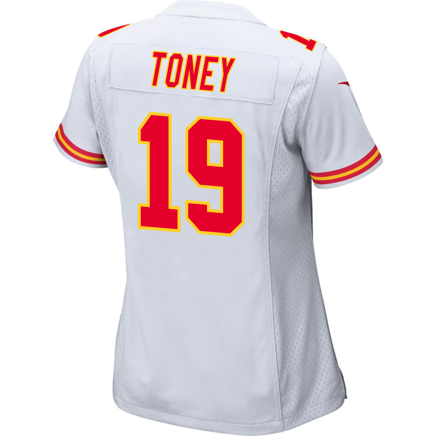 Kadarius Toney 19 Kansas City Chiefs Super Bowl LVIII Patch Game Women Jersey - White