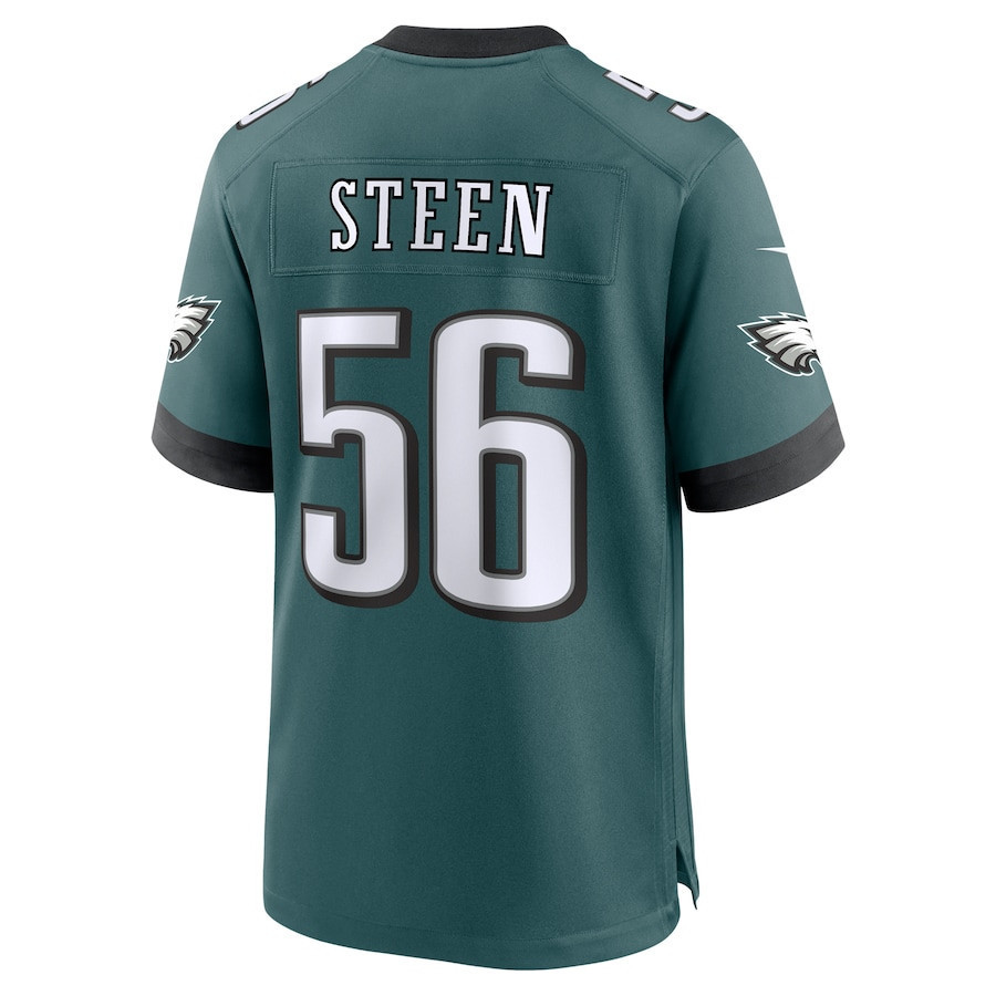 Tyler Steen #56 Philadelphia Eagles Super Bowl LIX YOUTH Jersey - Midnight Green