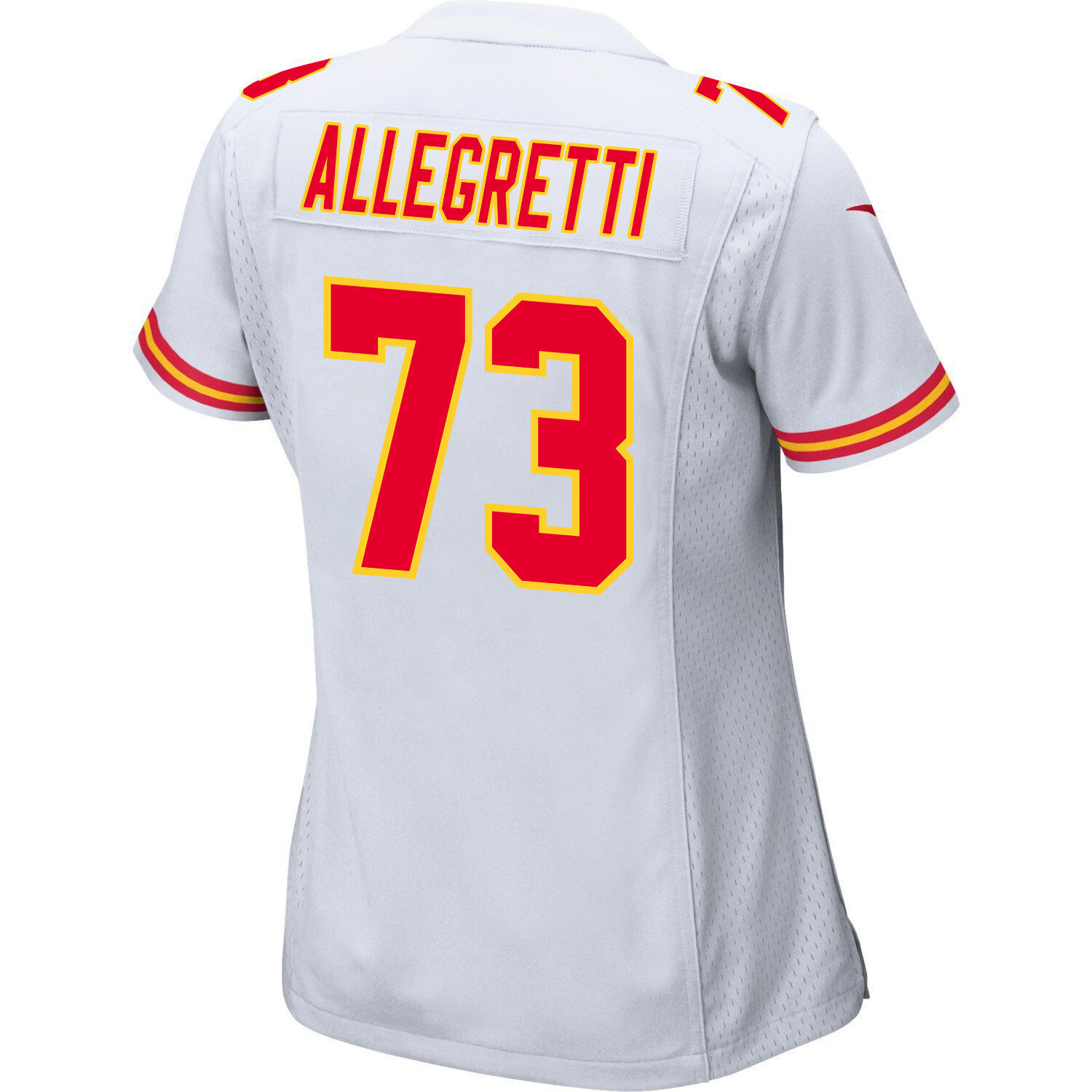 Nick Allegretti 73 Kansas City Chiefs Super Bowl LVIII Patch Game Women Jersey - White