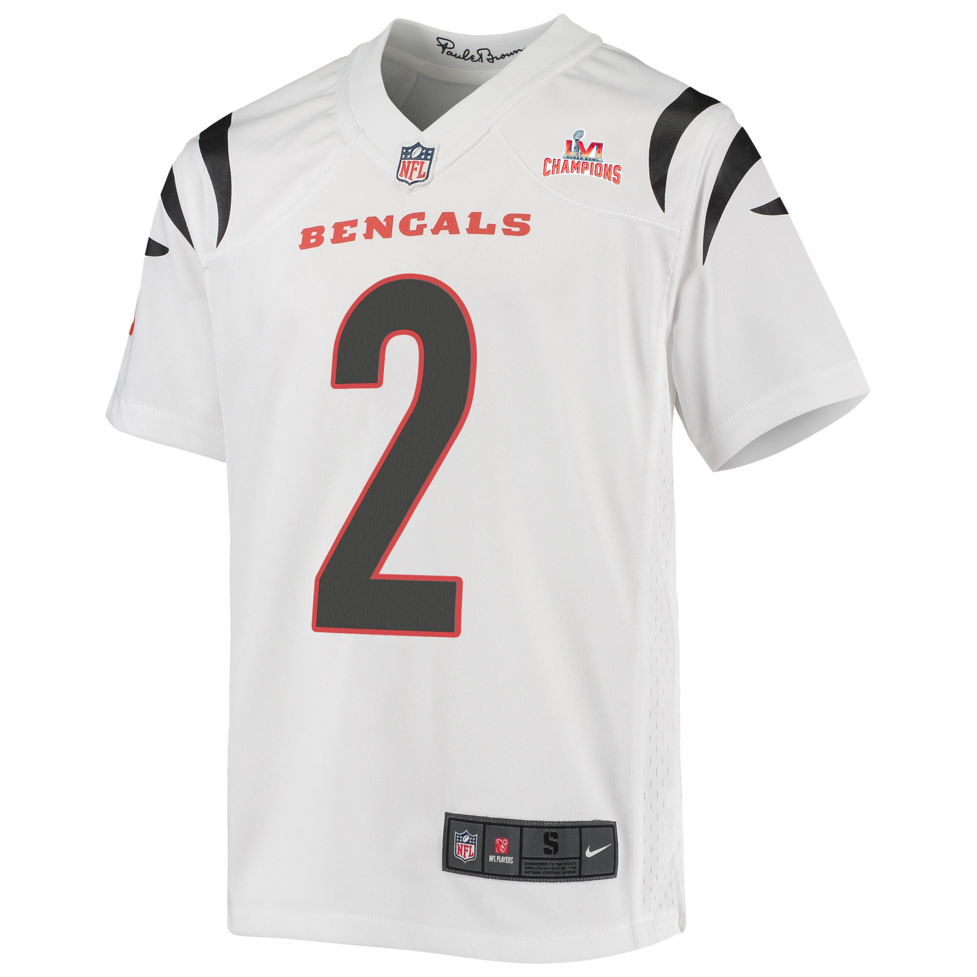 Super Bowl LVI Champions Cincinnati Bengals Evan McPherson 2 White Youth's Jersey Jersey