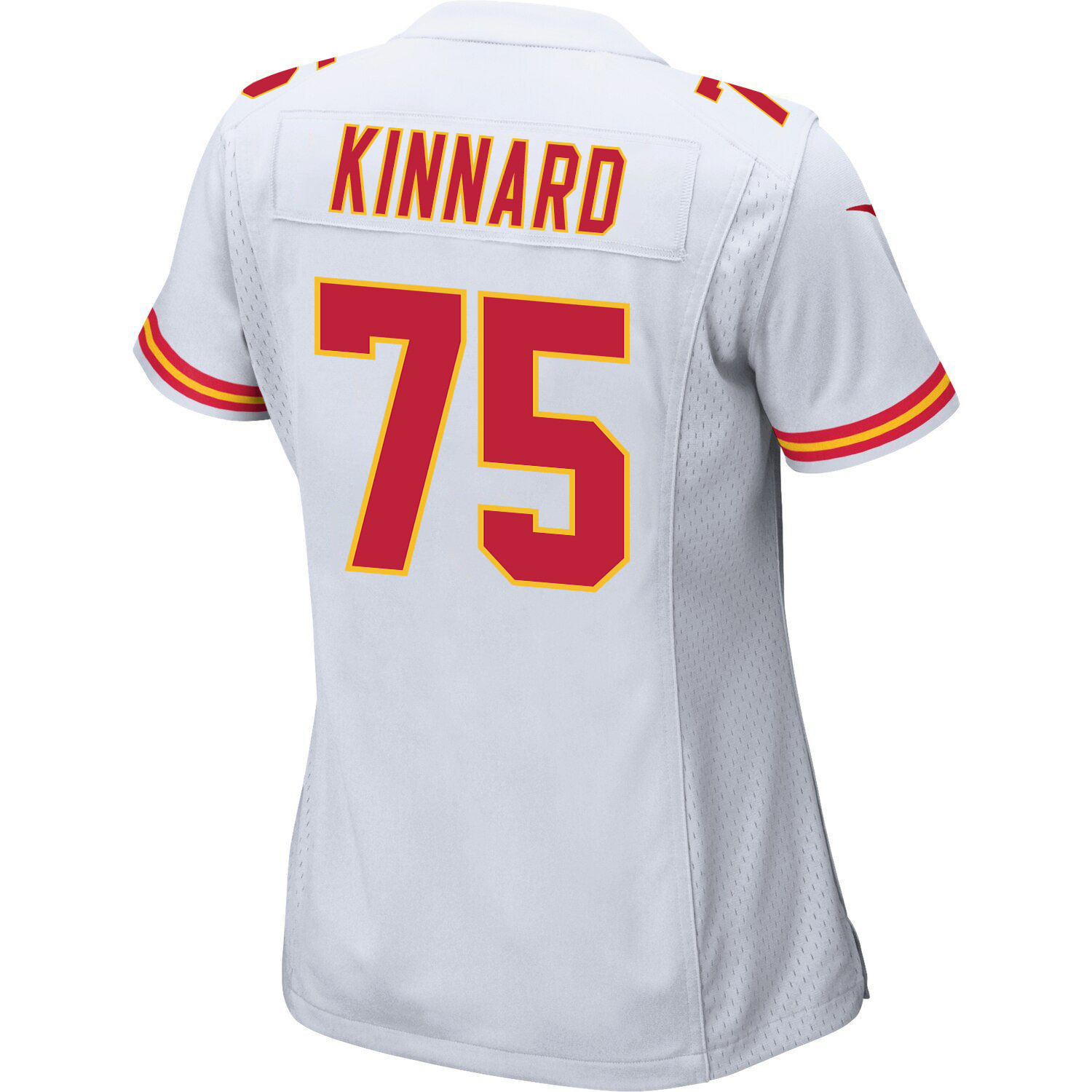 Darian Kinnard 75 Kansas City Chiefs Super Bowl LVII Champions 3 Stars Women Game Jersey - White