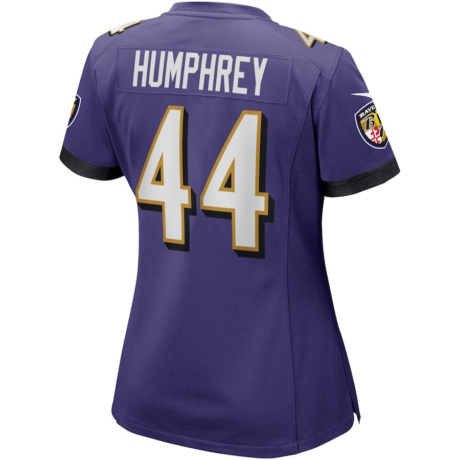 Marlon Humphrey #44 Baltimore Ravens Super Bowl LIX Women's Jersey - Purple