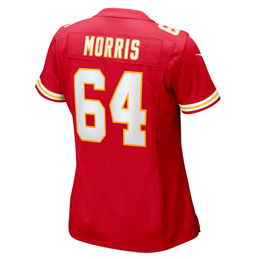 Wanya Morris #64 Kansas City Chiefs Super Bowl LIX Women's Jersey - Red