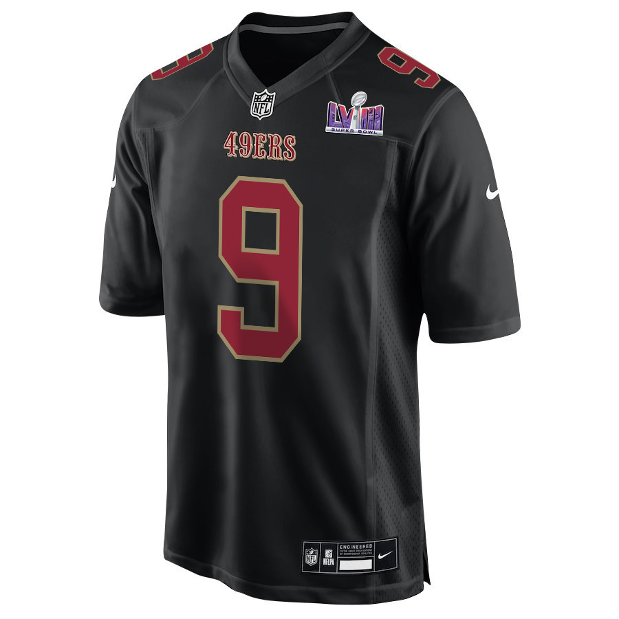 Brayden Willis 9 San Francisco 49ers Super Bowl LVIII Patch Fashion Game Men Jersey - Carbon Black