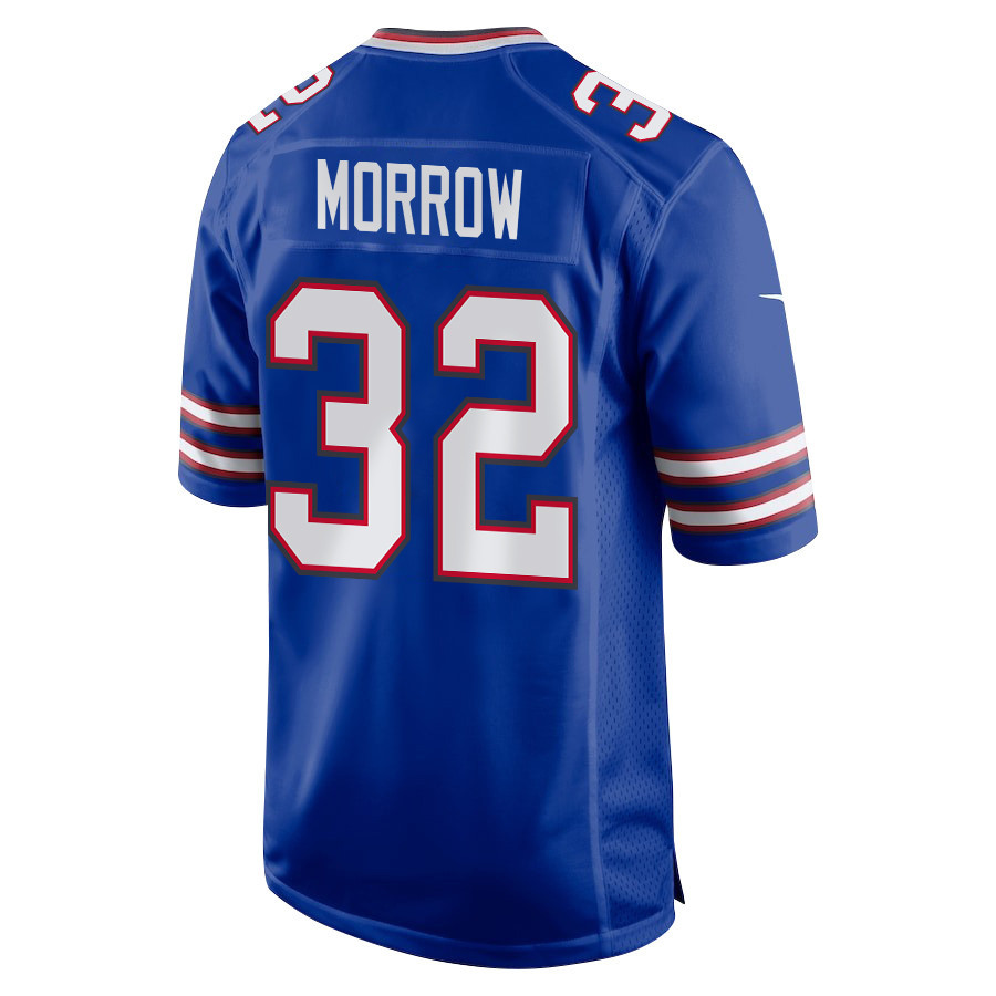 Nicholas Morrow 32 Buffalo Bills Super Bowl LIX New Orleans Patch Game Men Jersey - Royal