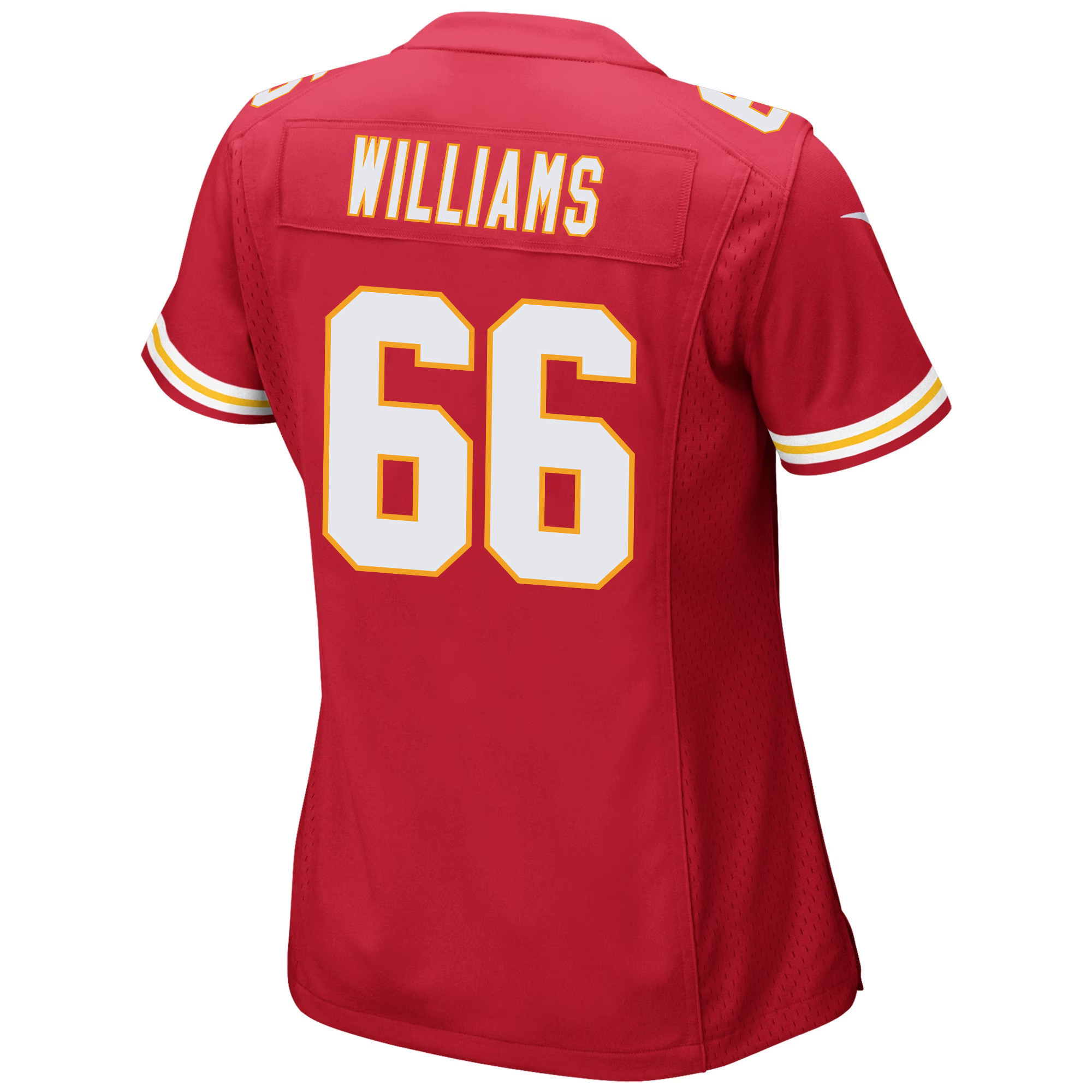 Brandon Williams 66 Kansas City Chiefs Super Bowl LVII Champions 3 Stars Women Game Jersey - Red