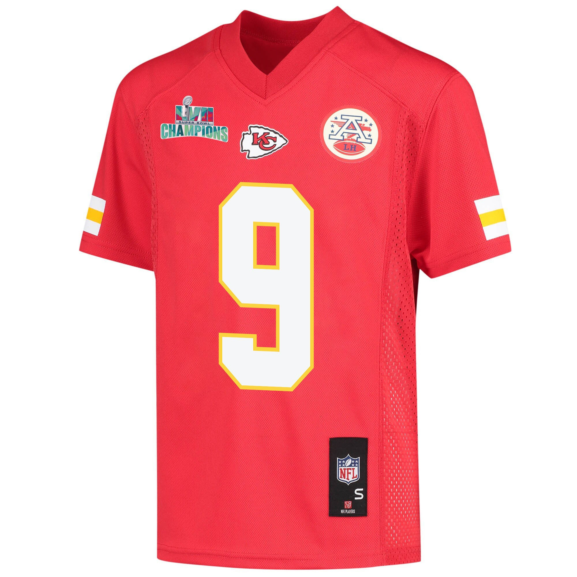 JuJu Smith-Schuster 9 Kansas City Chiefs Super Bowl LVII Champions Youth Game Jersey - Red
