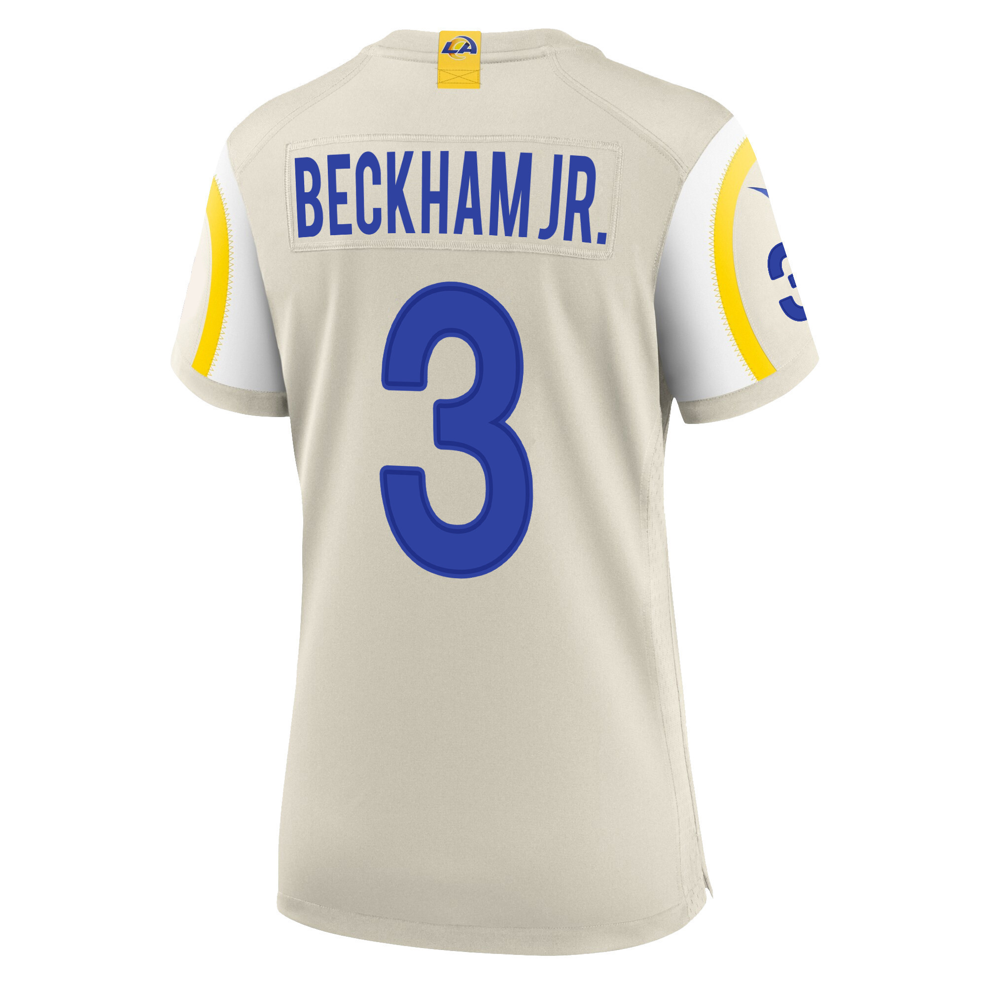 Super Bowl LVI Champions Los Angeles Rams Odell Beckham Jr. 3 Bone Women's Jersey Jersey