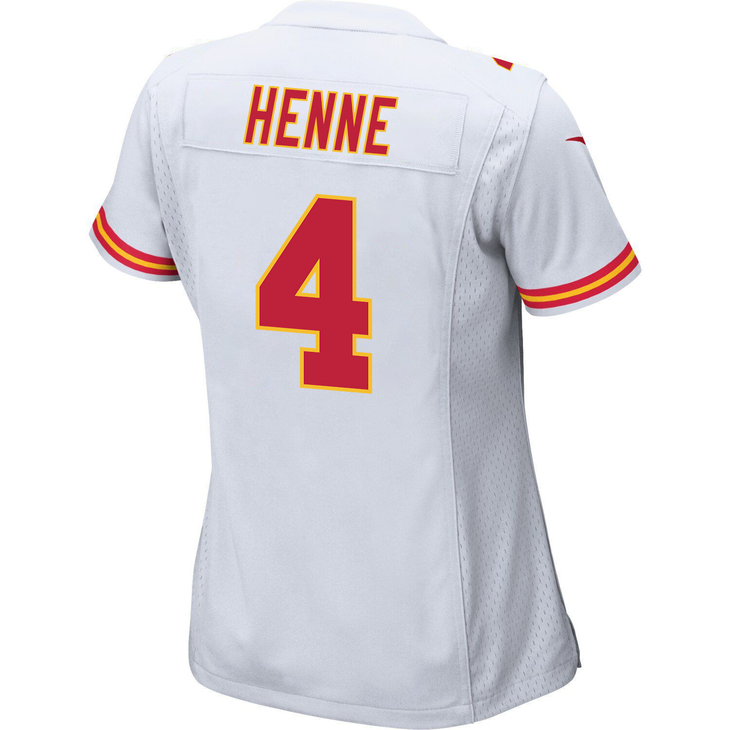 Chad Henne 4 Kansas City Chiefs Super Bowl LVII Champions 3 Stars Women Game Jersey - White