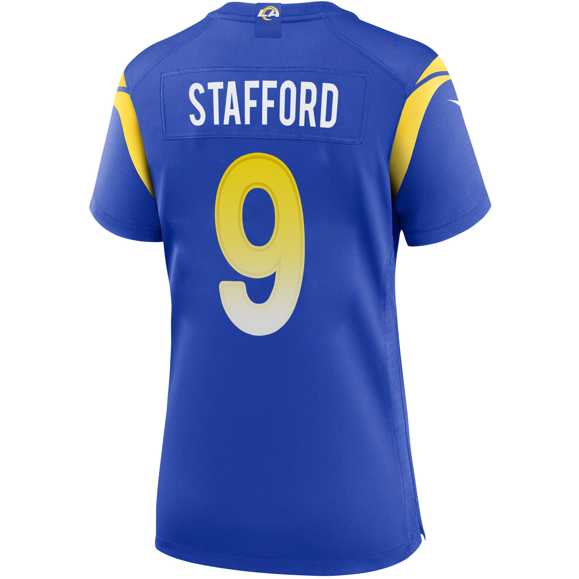 Super Bowl LVI Champions Los Angeles Rams Matthew Stafford 9 Royal Women's Jersey Jersey