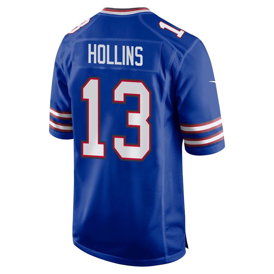 Mack Hollins 13 Buffalo Bills Super Bowl LIX New Orleans Patch Game Men Jersey - Royal