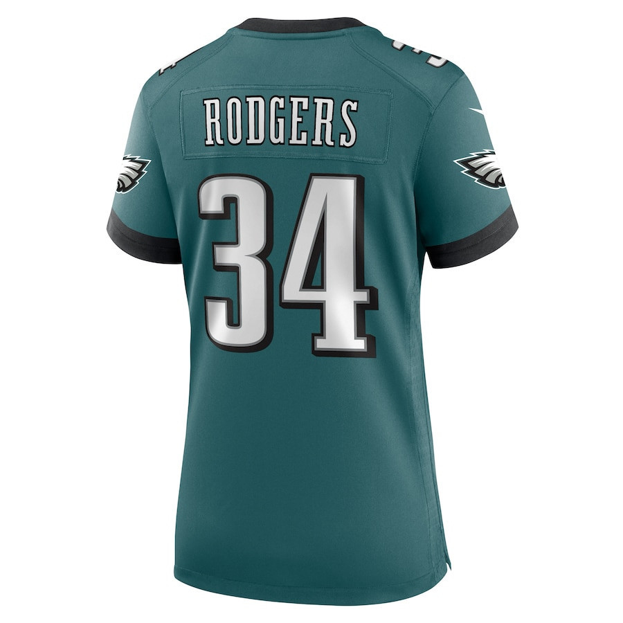 Isaiah Rodgers #34 Philadelphia Eagles Super Bowl LIX Women's Jersey - Midnight Green