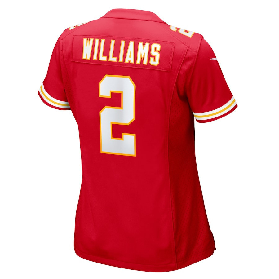 Joshua Williams #2 Kansas City Chiefs Super Bowl LIX Women's Jersey - Red