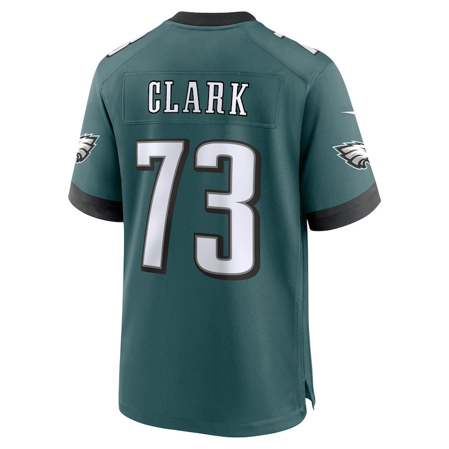 Le'Raven Clark #73 Philadelphia Eagles Super Bowl LIX Jersey - Men's - Midnight Green
