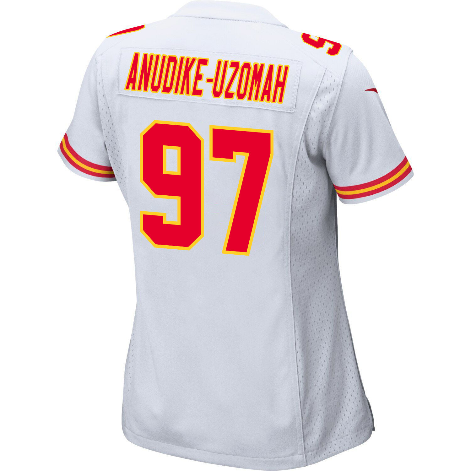 Felix Anudike-Uzomah 97 Kansas City Chiefs Super Bowl LVIII Patch Game Women Jersey - White