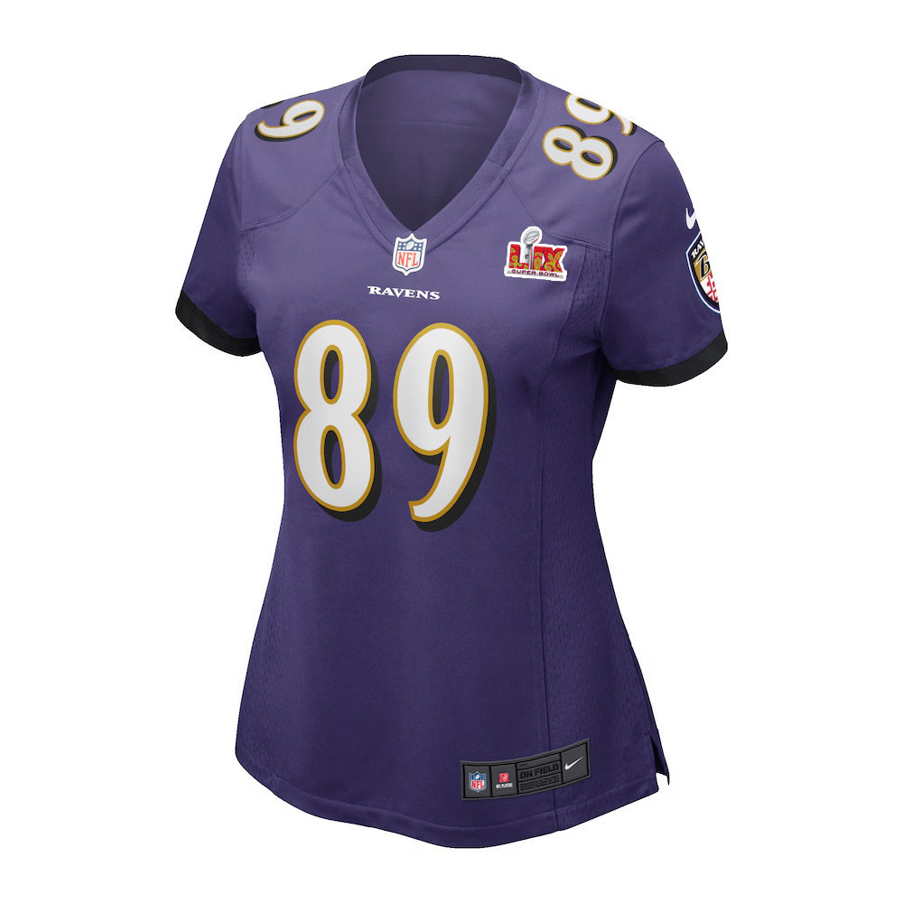 Mark Andrews #89 Baltimore Ravens Super Bowl LIX Women's Jersey - Purple