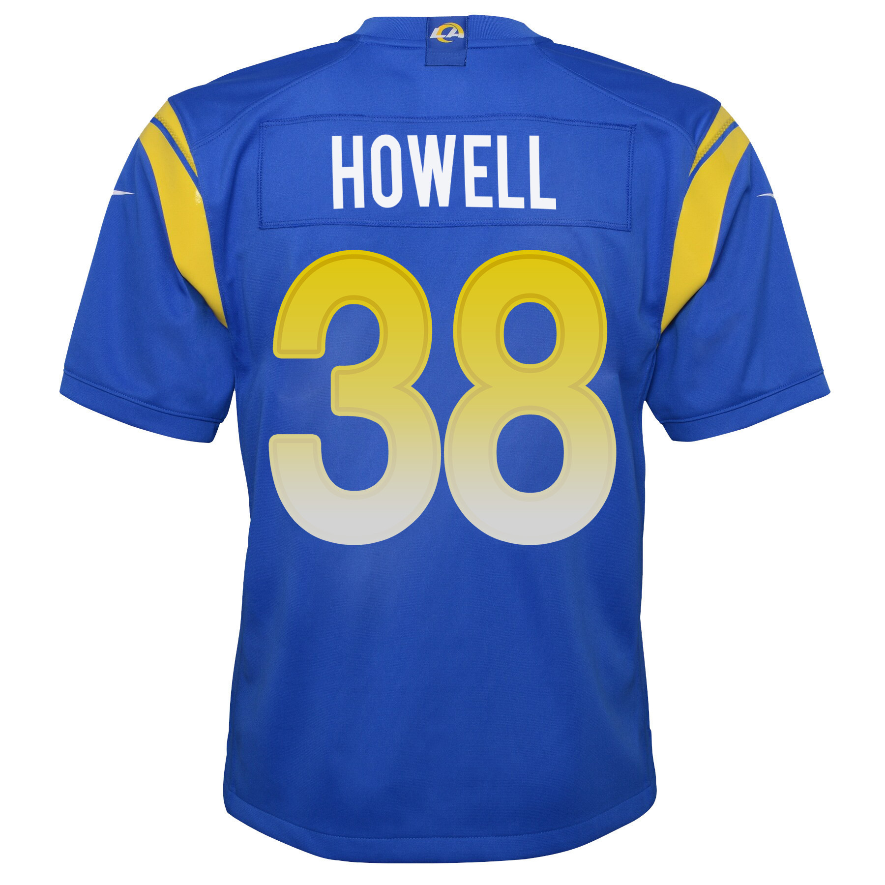 Super Bowl LVI Champions Los Angeles Rams Buddy Howell 38 Royal Youth's Jersey Jersey