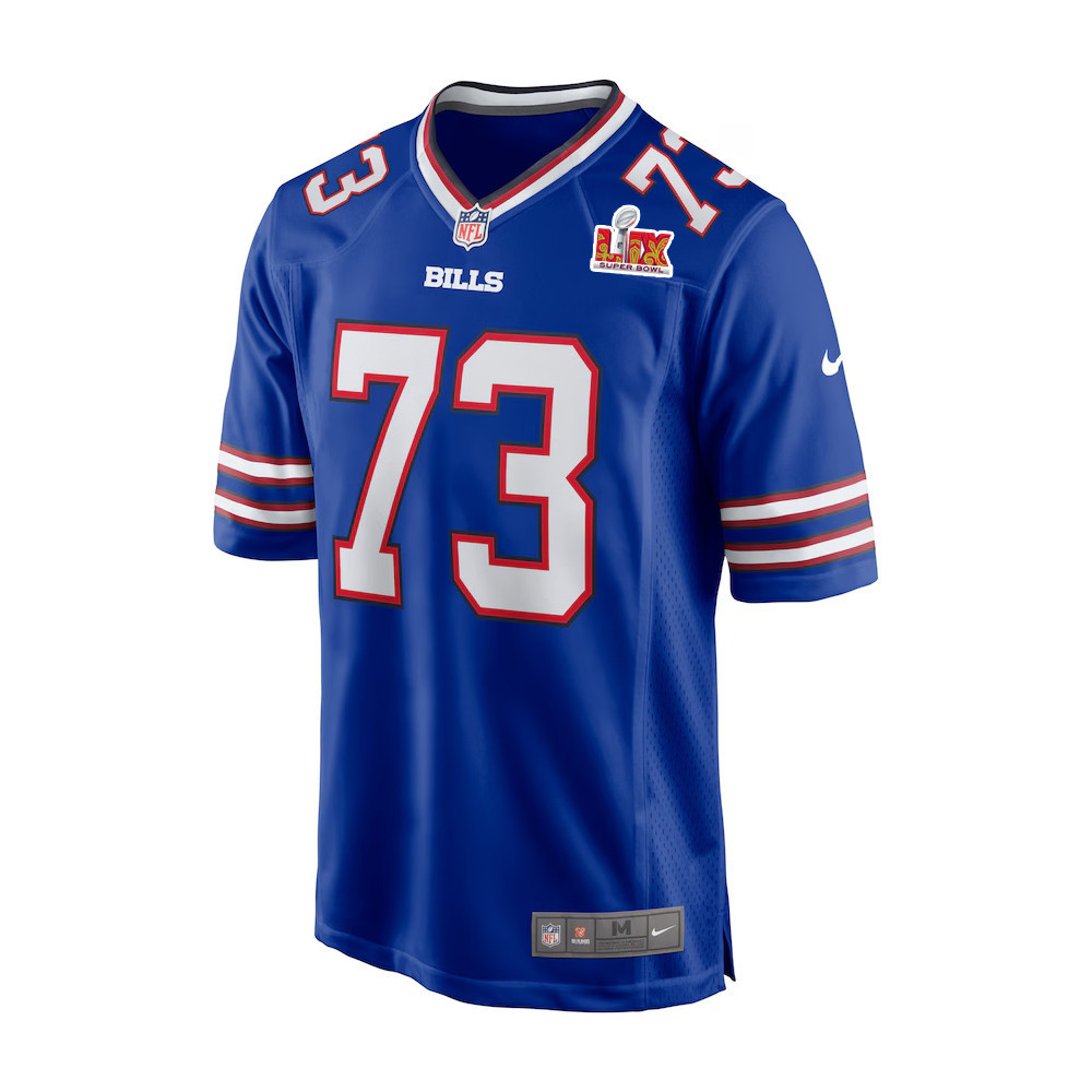 Dion Dawkins #73 Buffalo Bills Super Bowl LIX Jersey - Men's - Royal