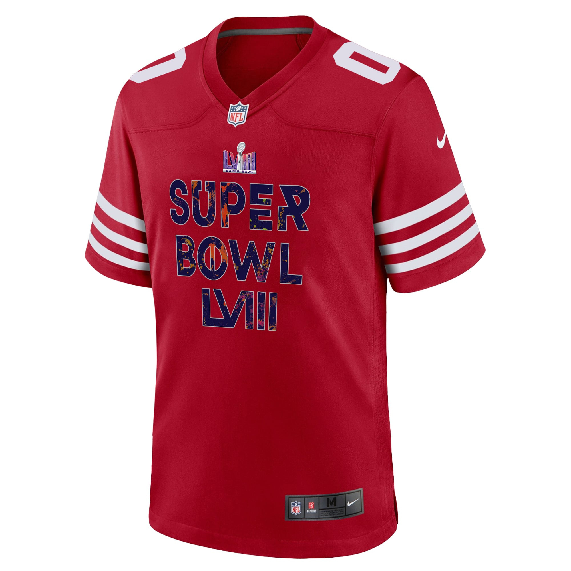 San Francisco 49ers Super Bowl LVIII Vintage Game Jersey - Men, Red V42