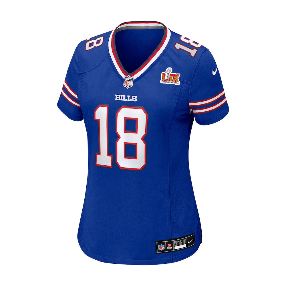 Amari Cooper #18 Buffalo Bills Super Bowl LIX Women's Jersey - Royal