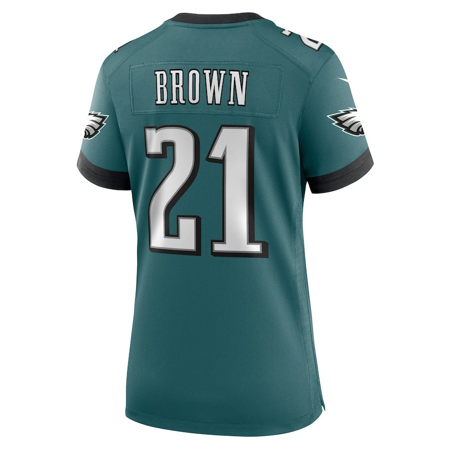 Sydney Brown #21 Philadelphia Eagles Super Bowl LIX Women's Jersey - Midnight Green