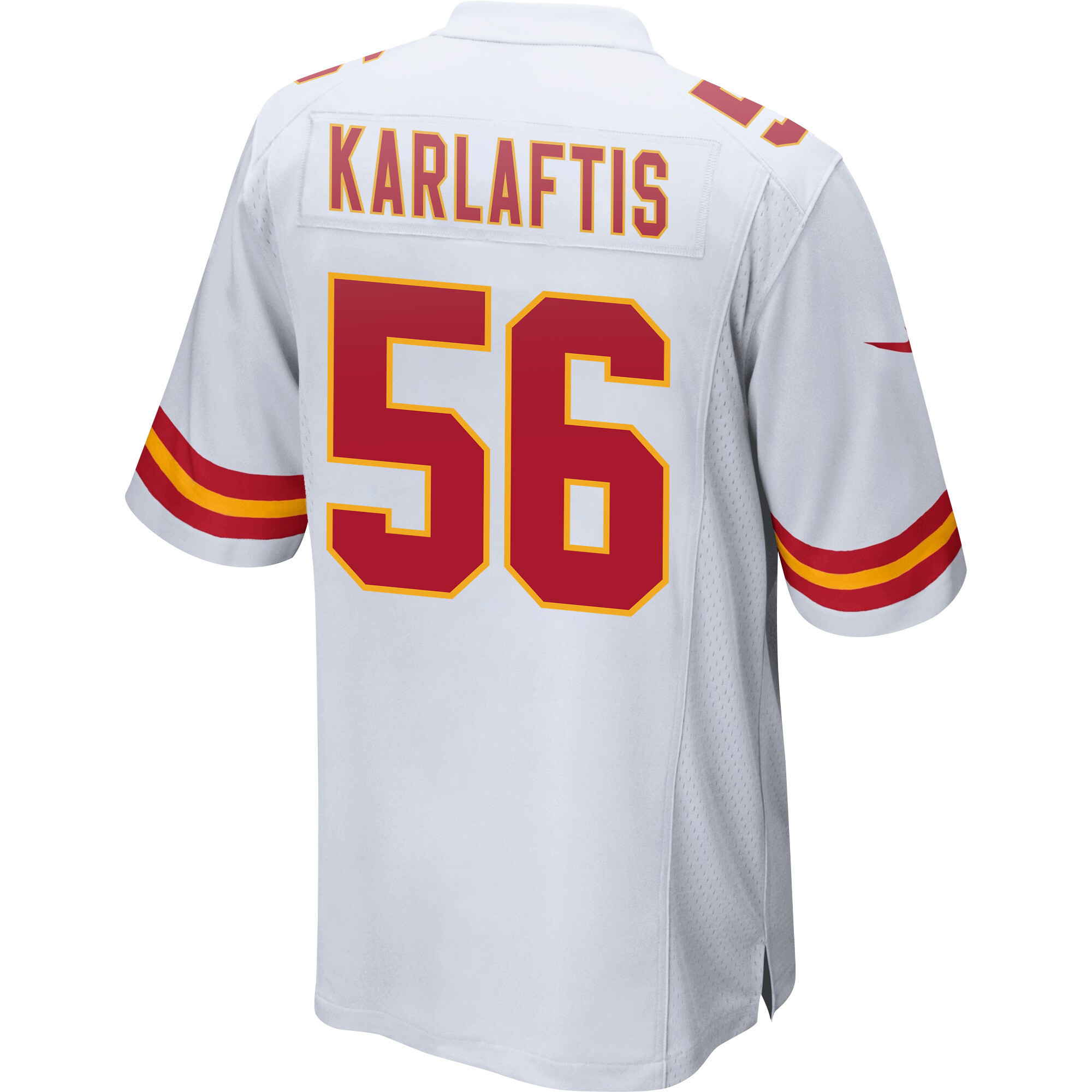 George Karlaftis 56 Kansas City Chiefs Super Bowl LVII Champions Men Game Jersey - White