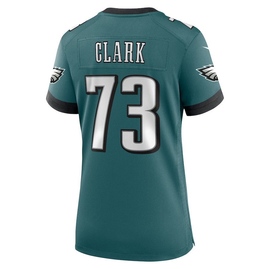 Le'Raven Clark #73 Philadelphia Eagles Super Bowl LIX Women's Jersey - Midnight Green