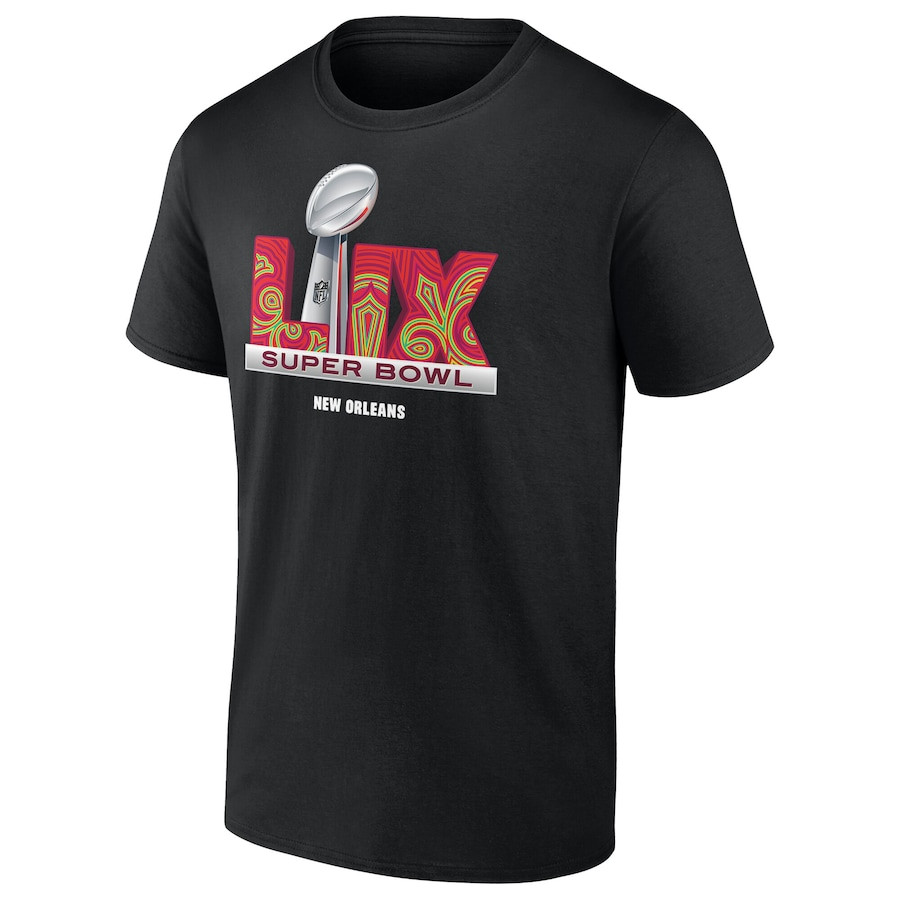 Super Bowl LIX Trophy Dimension 2D T-Shirt - Black