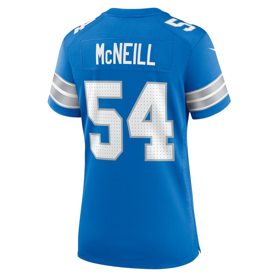 Alim McNeill #54 Detroit Lions Super Bowl LIX Women's Jersey - Blue