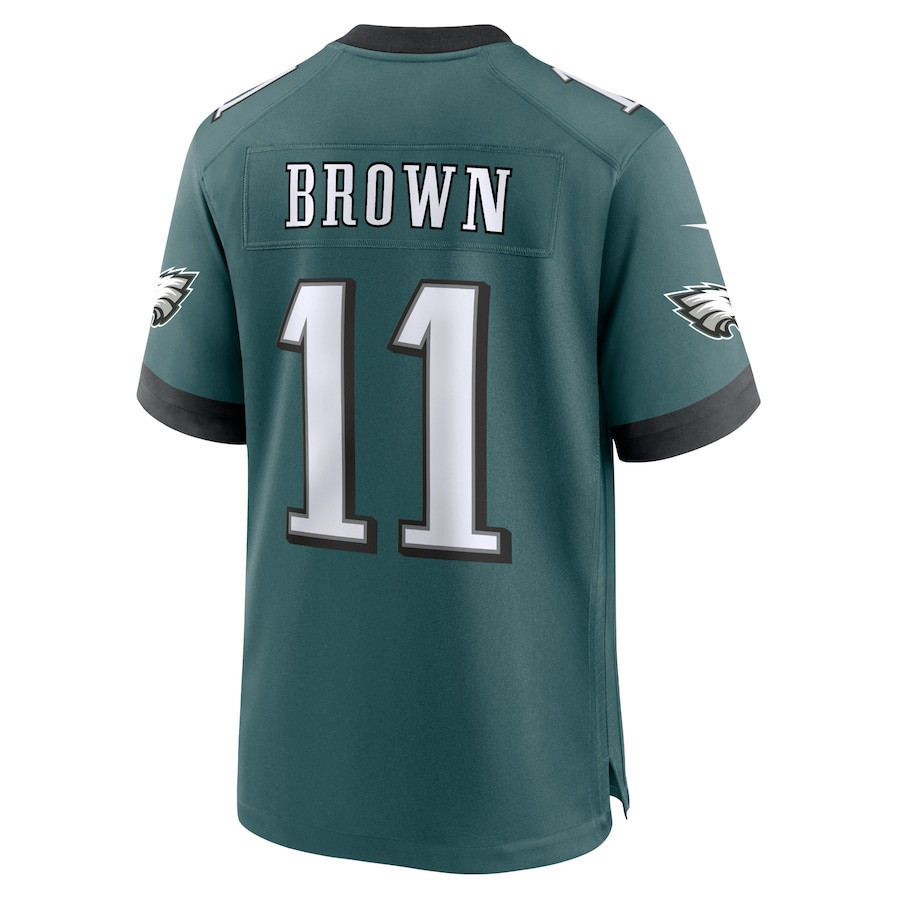 A.J. Brown #11 Philadelphia Eagles Super Bowl LIX YOUTH Jersey - Midnight Green