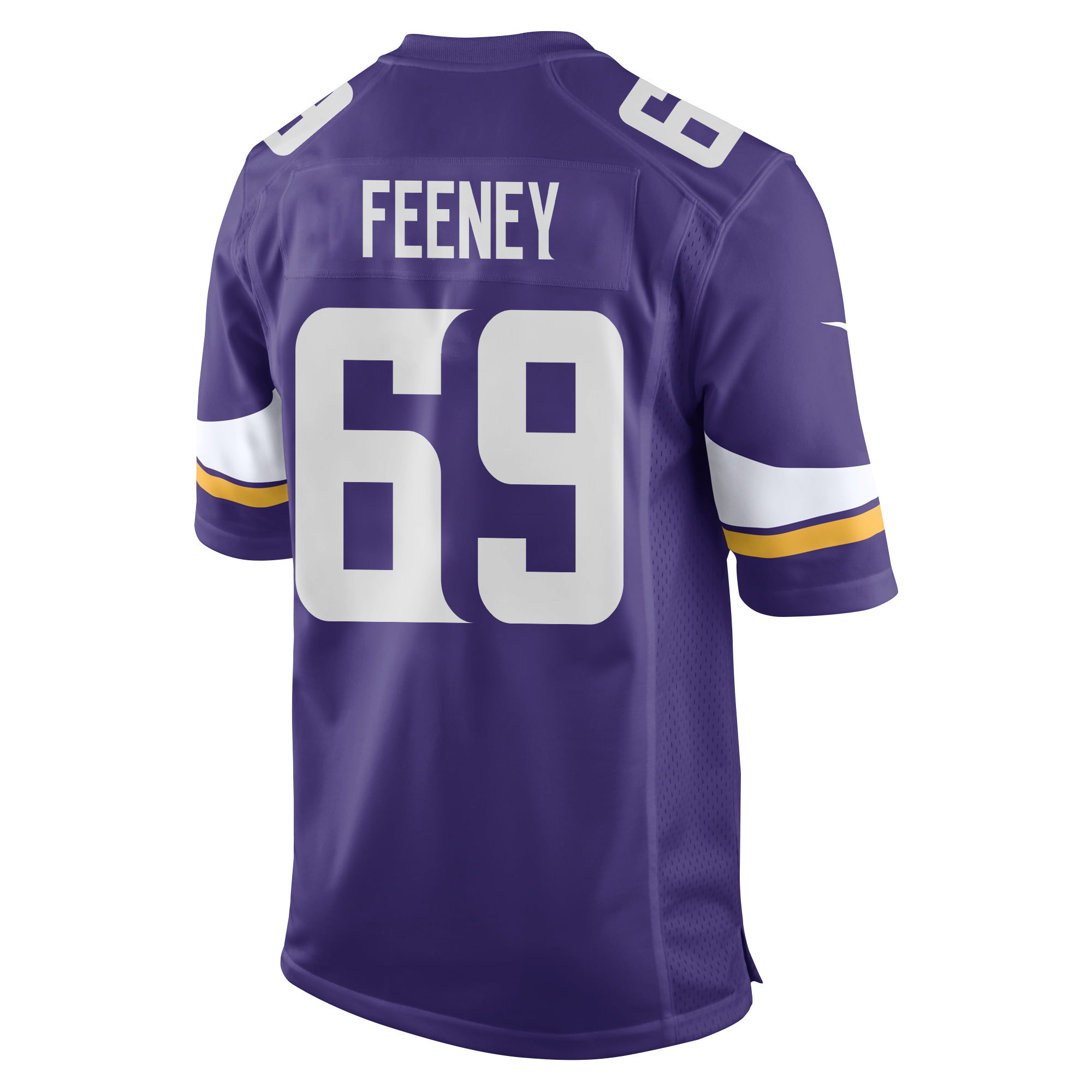 Dan Feeney 69 Minnesota Vikings Super Bowl LIX New Orleans Patch Game Men Jersey - Purple