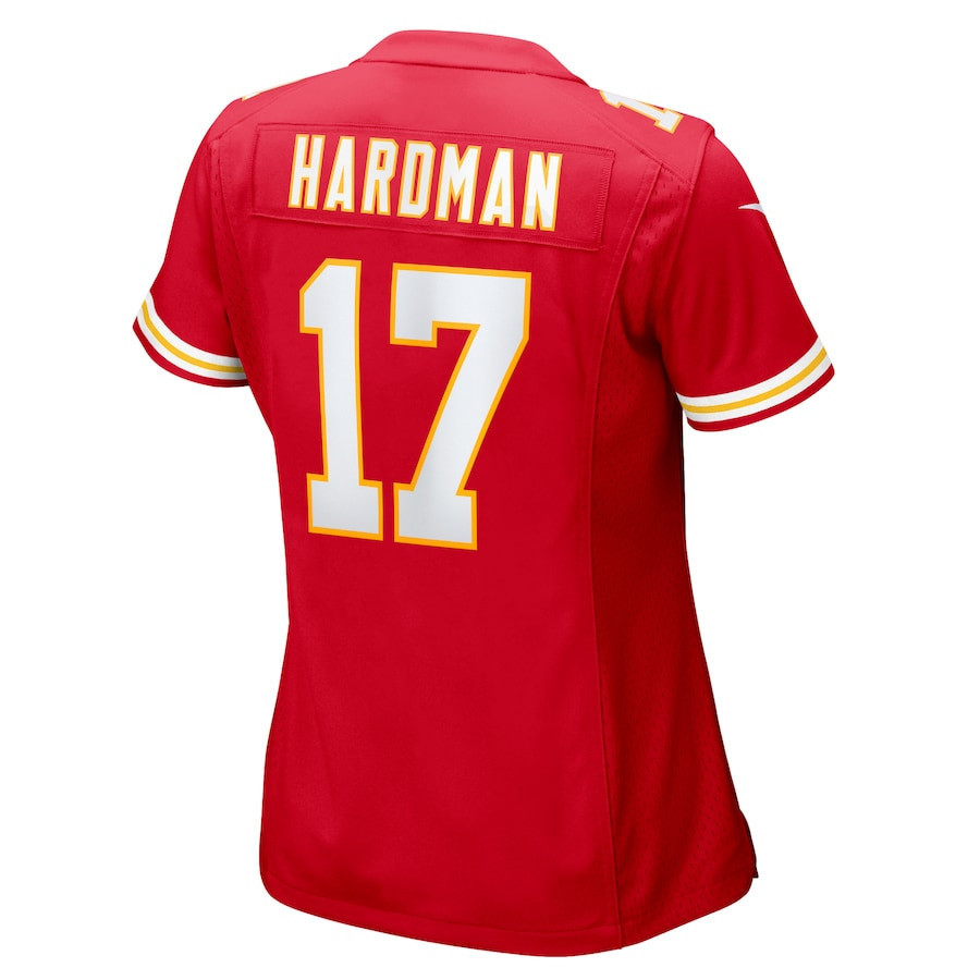 Mecole Hardman #17 Kansas City Chiefs Super Bowl LIX Women's Jersey - Red