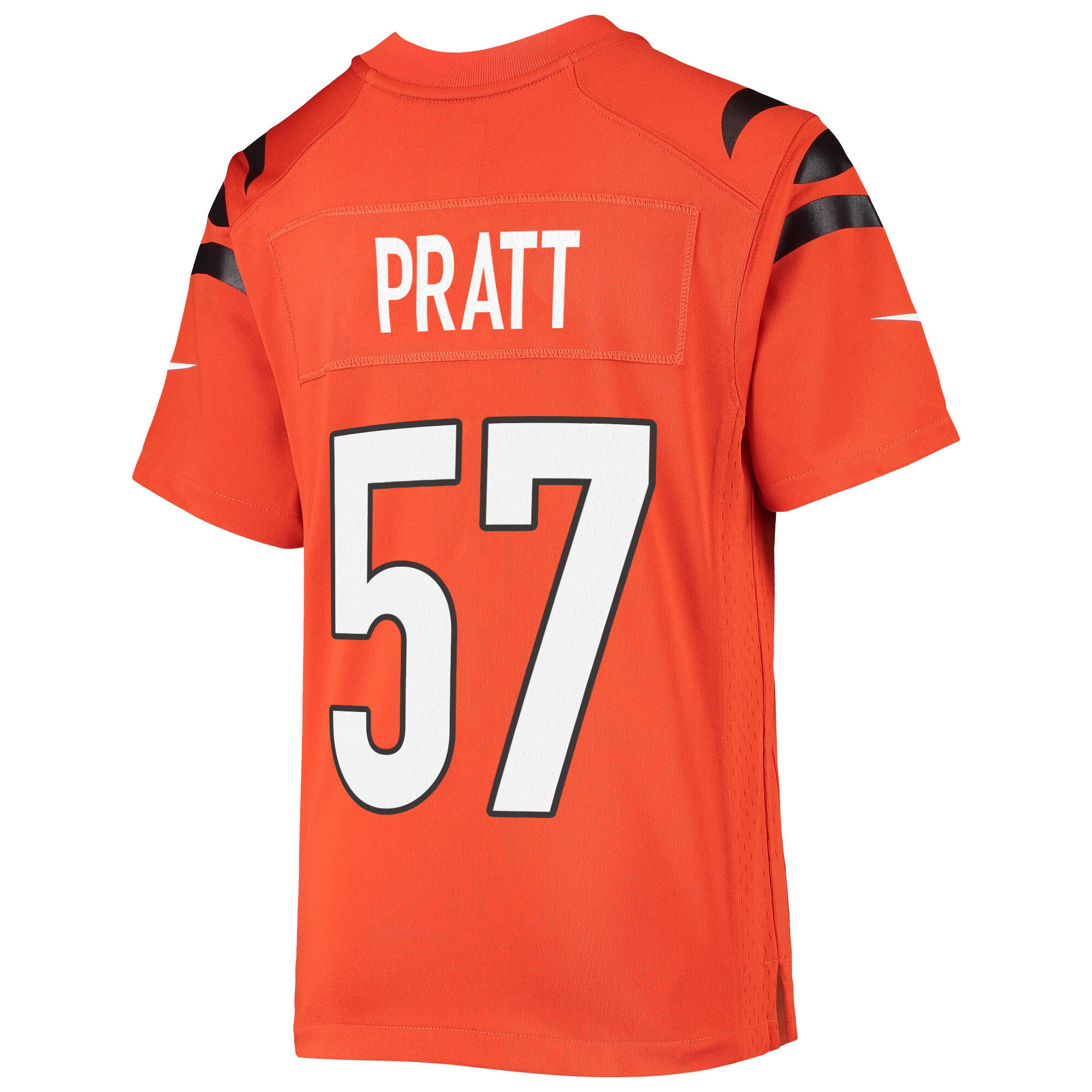 Super Bowl LVI Champions Cincinnati Bengals Germaine Pratt 57 Orange Youth's Jersey Jersey