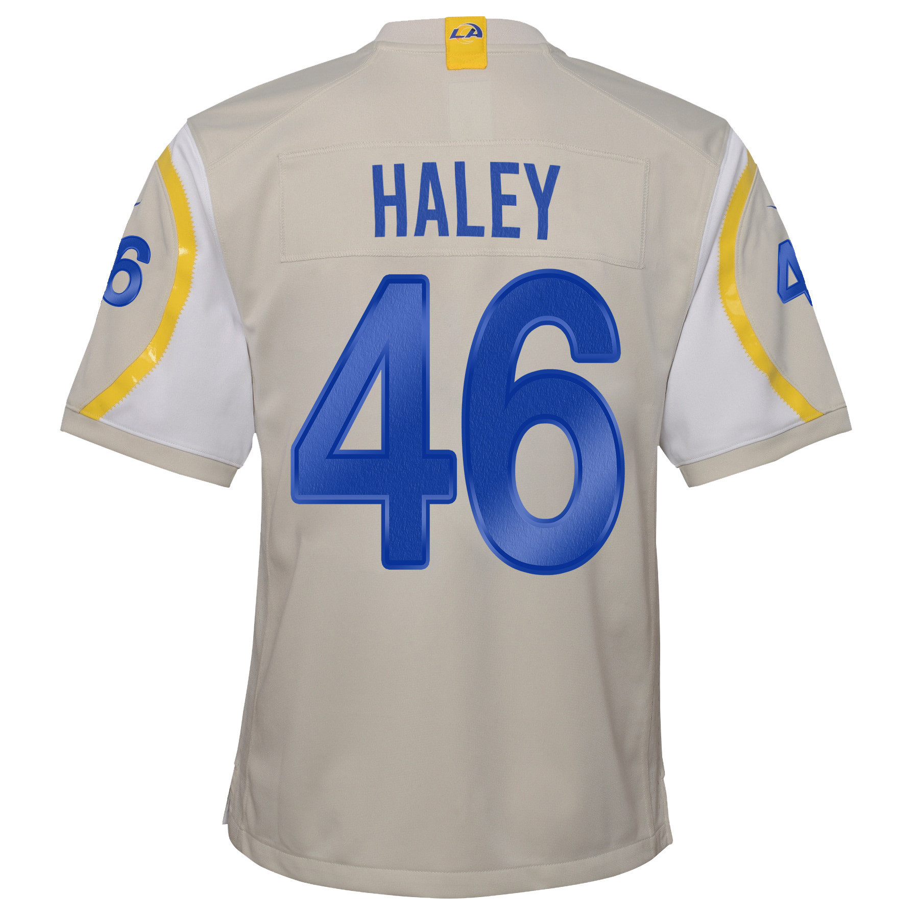 Super Bowl LVI Champions Los Angeles Rams Grant Haley 46 Bone Youth's Jersey Jersey