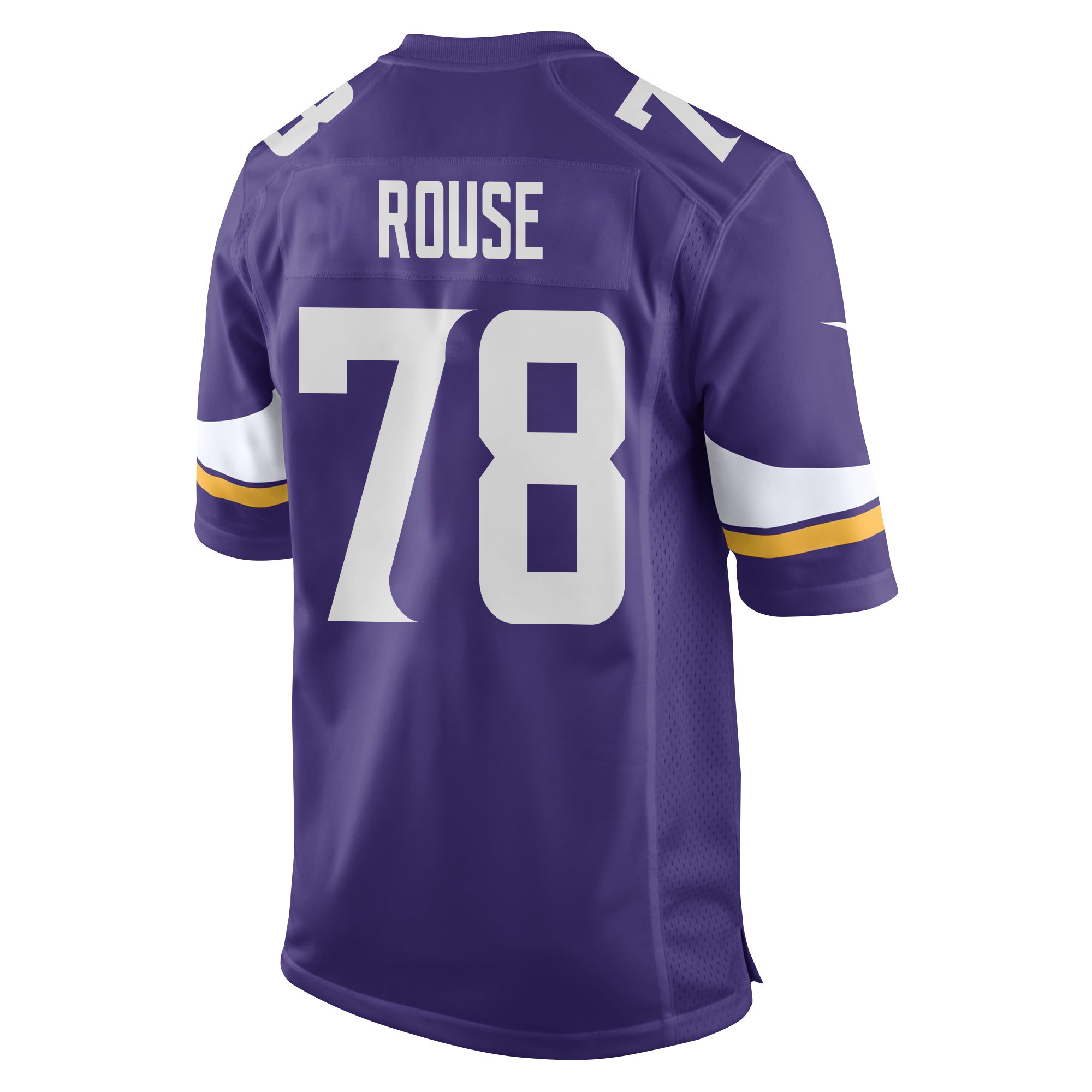 Walter Rouse 78 Minnesota Vikings Super Bowl LIX New Orleans Patch Game Men Jersey - Purple