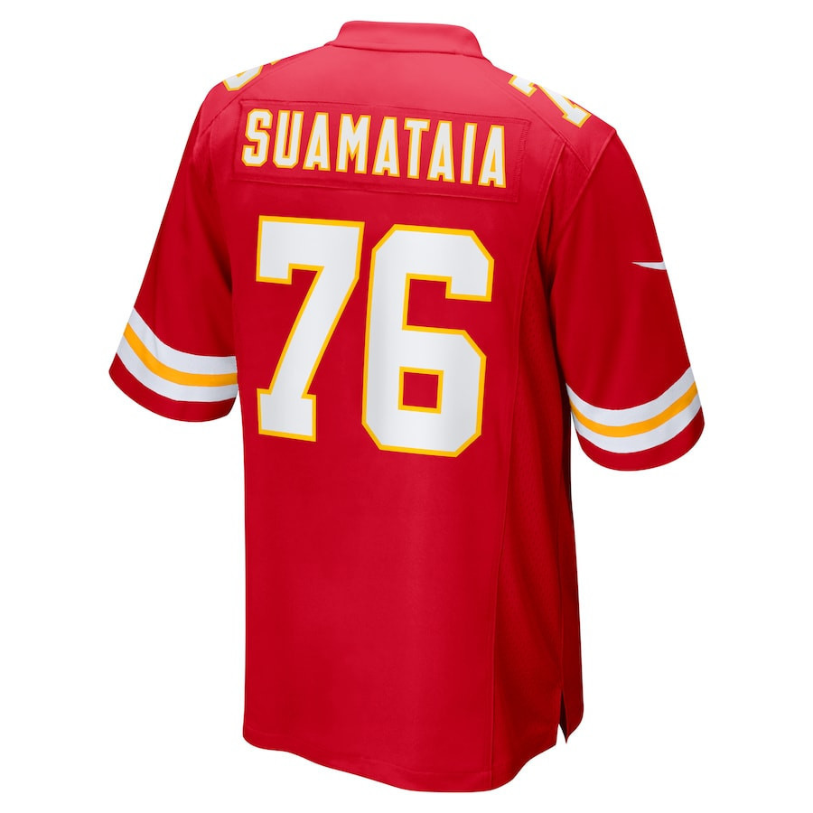 Kingsley Suamataia #76 Kansas City Chiefs Super Bowl LIX YOUTH Jersey - Red