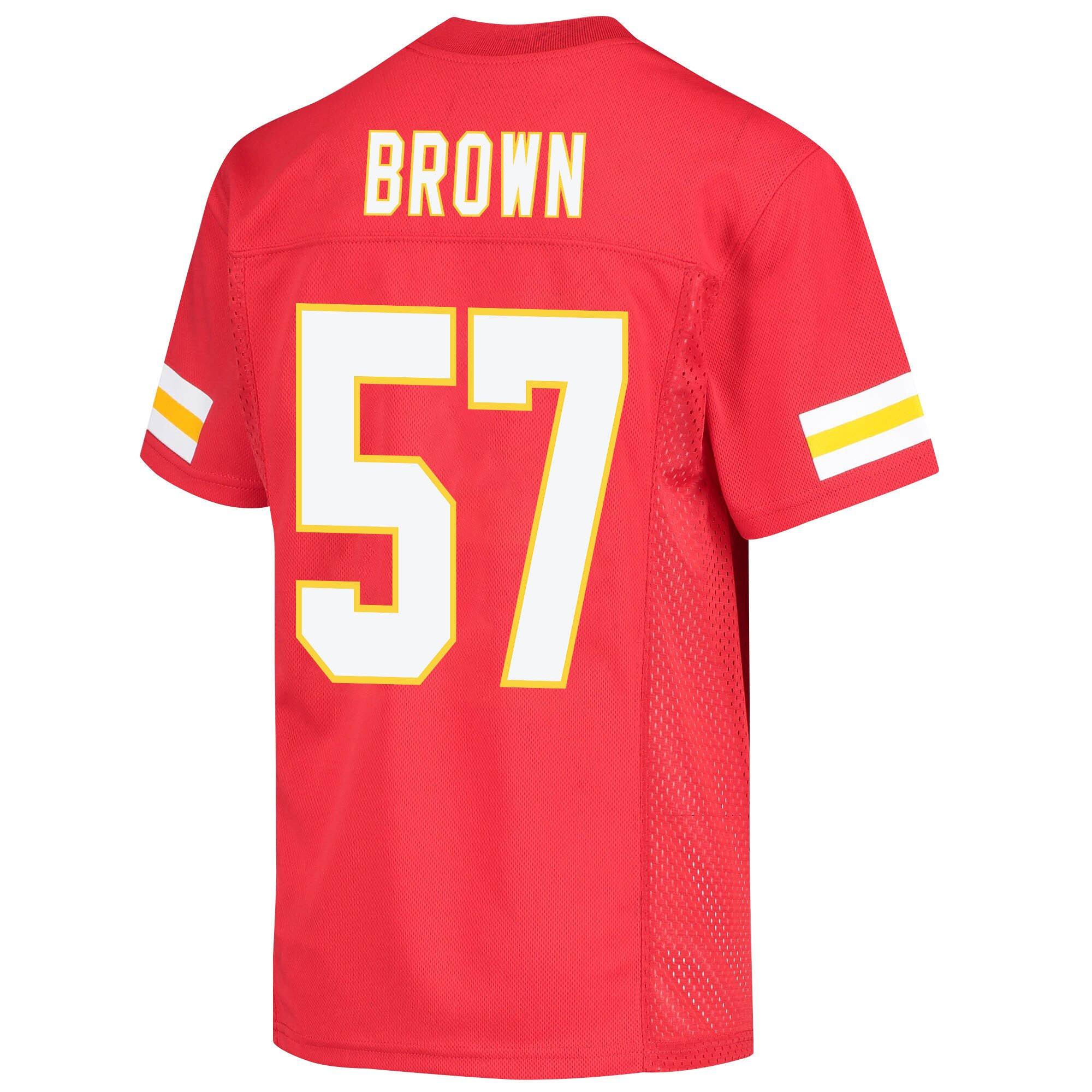 Orlando Brown 57 Kansas City Chiefs Super Bowl LVII Champions Youth Game Jersey - Red