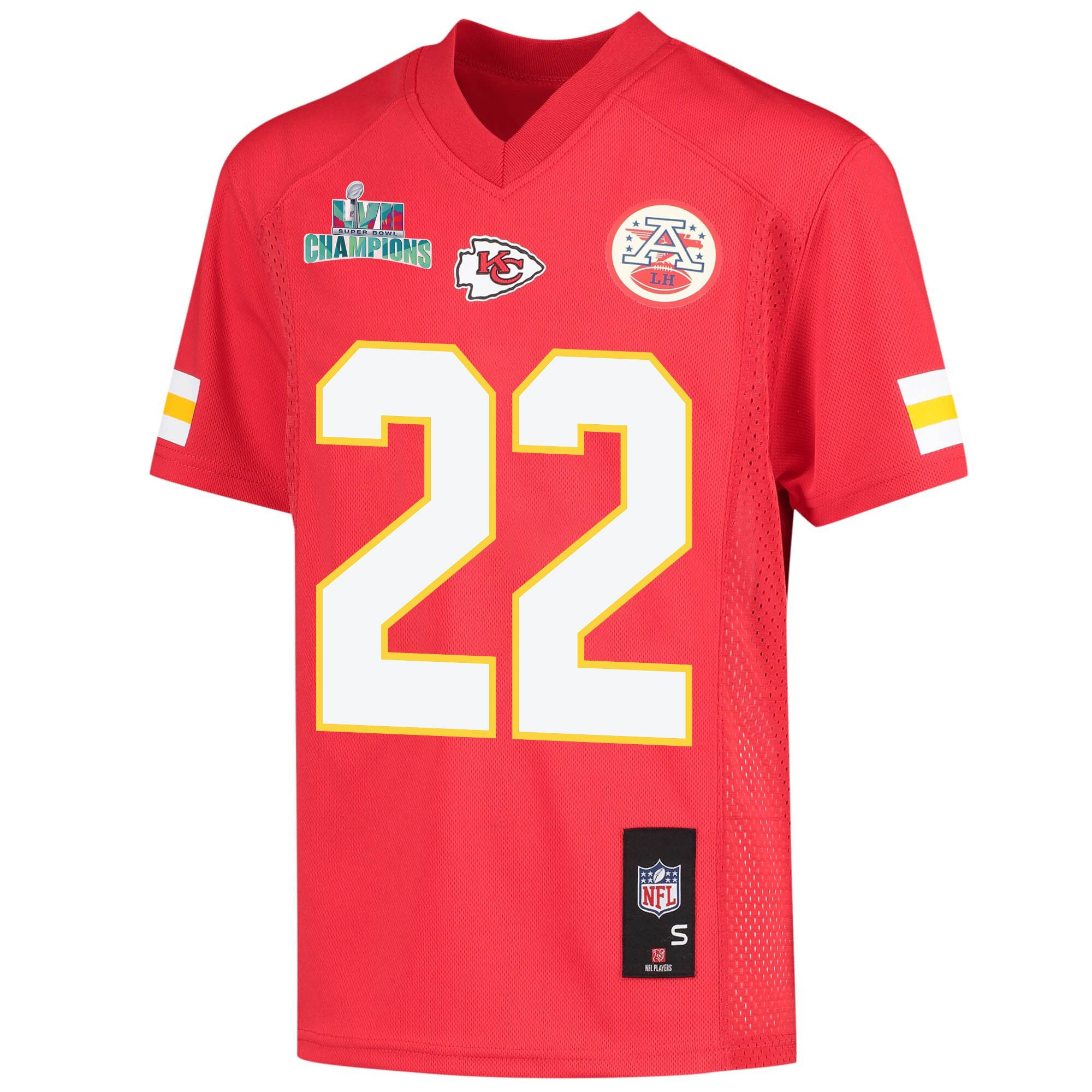 Juan Thornhill 22 Kansas City Chiefs Super Bowl LVII Champions Youth Game Jersey - Red