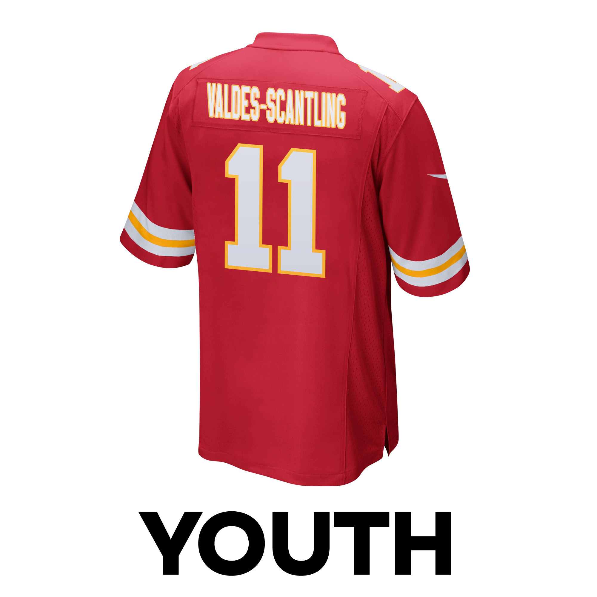 Marquez Valdes-Scantling 11 Kansas City Chiefs Super Bowl LVIII Patch Game YOUTH Jersey - Red