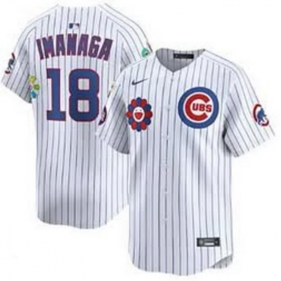 Chicago Cubs Shota Imanaga #18 White 2025 Tokyo Series Limited Stitched Baseball Jersey
