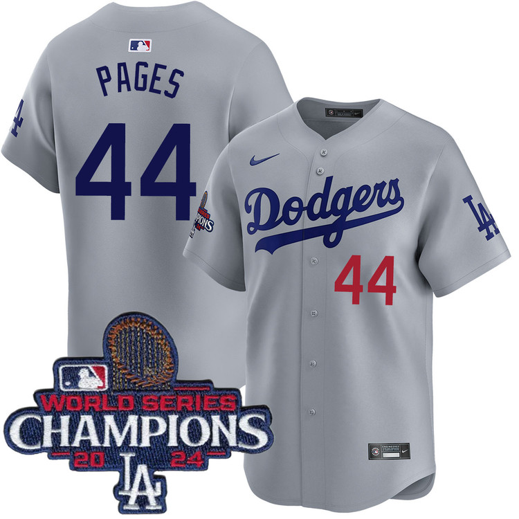Andy Pages Los Angeles Dodgers Alternate Road Limited World Series Champions Jersey
