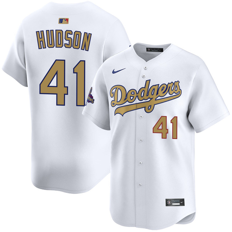 Daniel Hudson Los Angeles Dodgers Home 2025 Gold Collection Limited Jersey