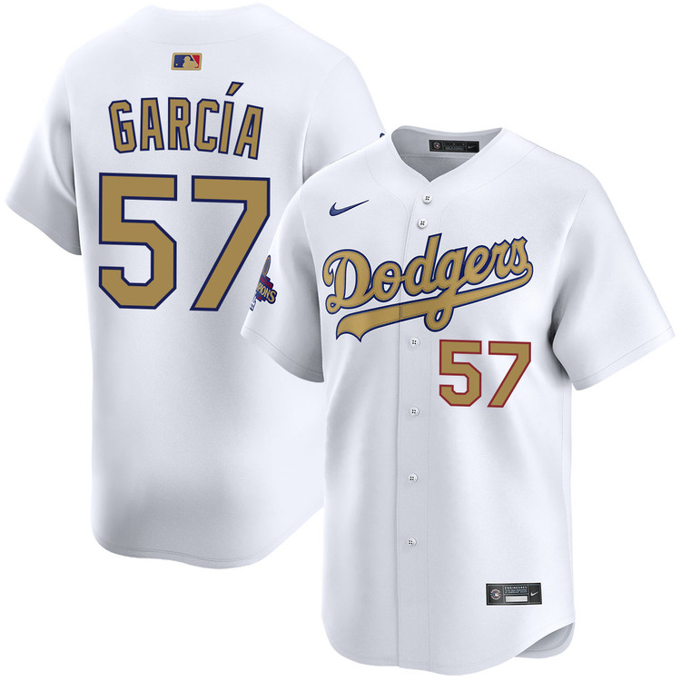 Luis Garcia Los Angeles Dodgers Home 2025 Gold Collection Limited Jersey