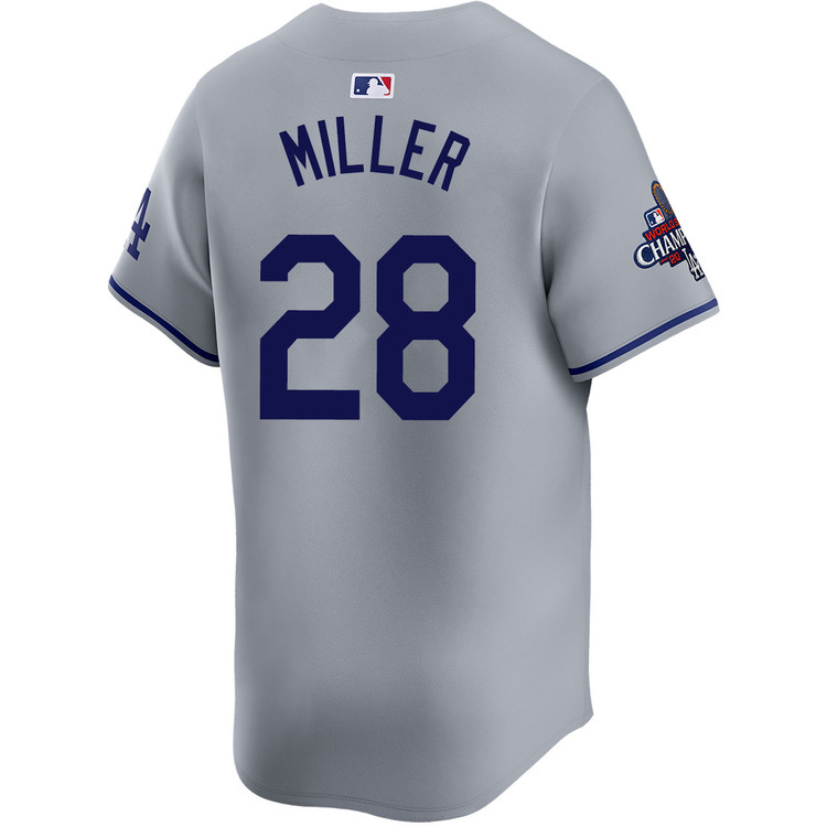 Bobby Miller Los Angeles Dodgers Road Limited World Series Champions Jersey