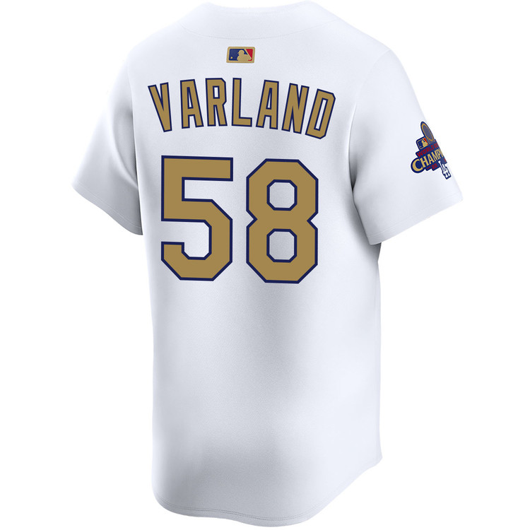 Gus Varland Los Angeles Dodgers Home 2025 Gold Collection Limited Jersey